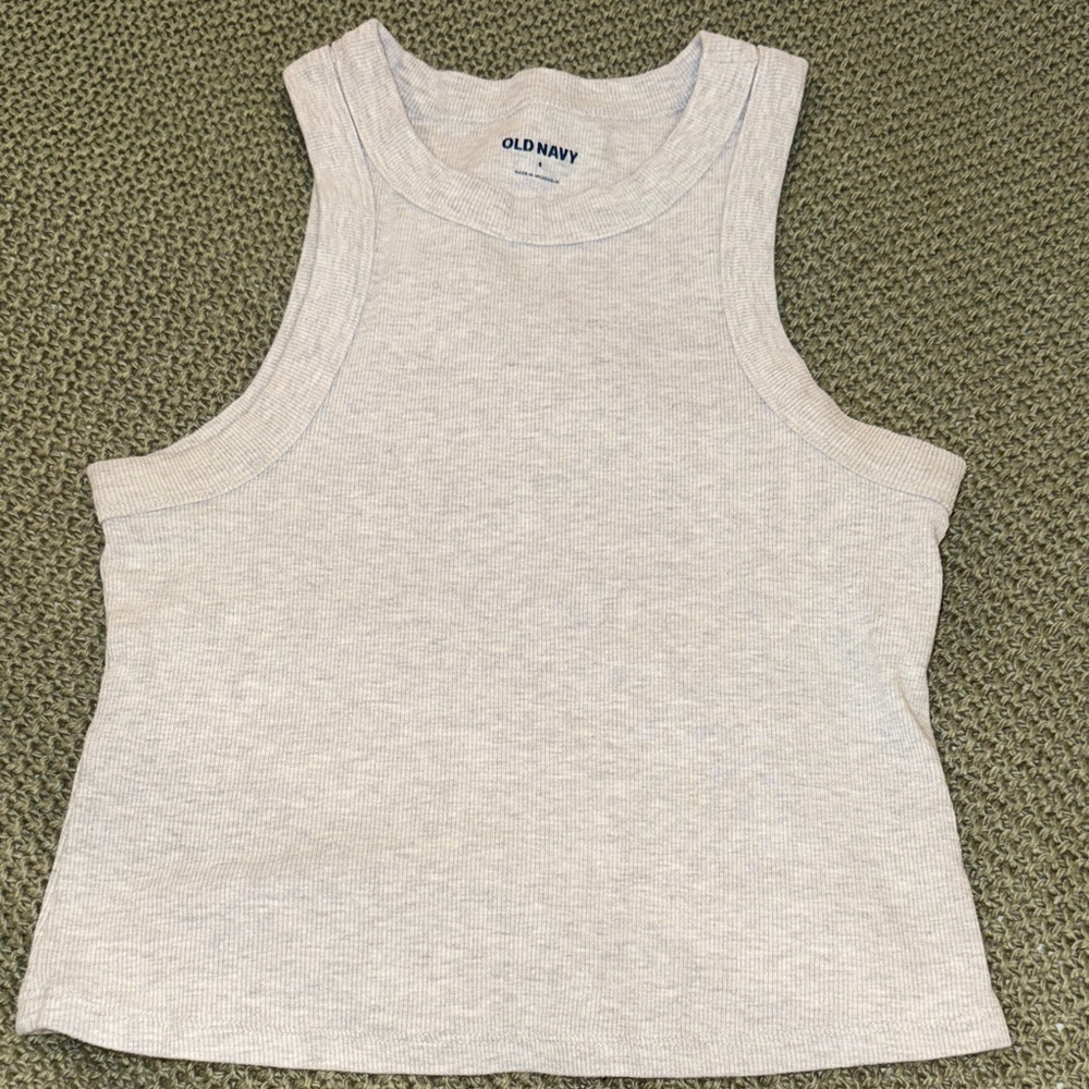 Old Navy Light Gray Sleeveless Top